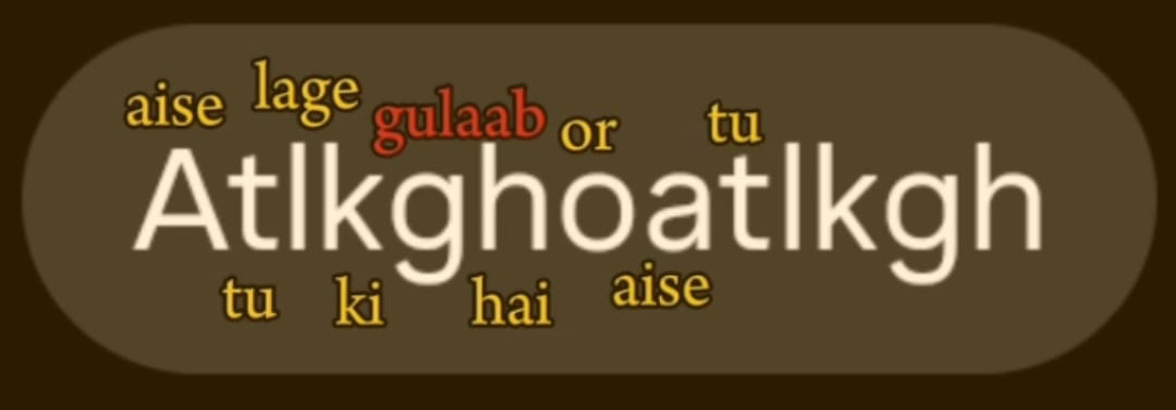 Sweet nothings — aise, lage, gulaab